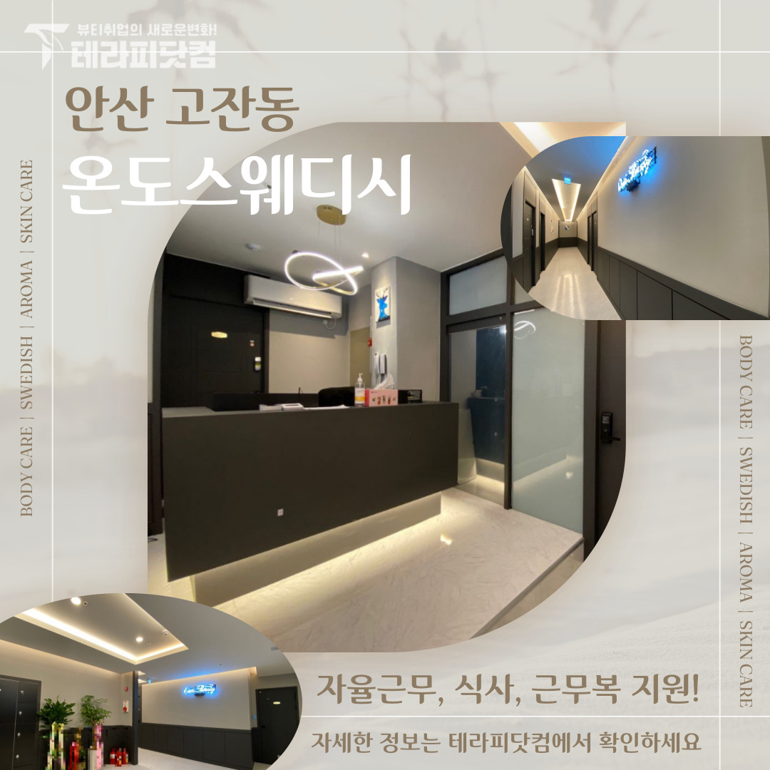 안산 고잔동 [온도스웨디시] 마사지구인구직 인스타 포스팅